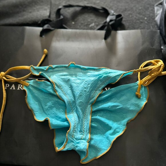 Shelby Swim Azzurro Scalloped Bikini Bottom - Picture 2 of 2